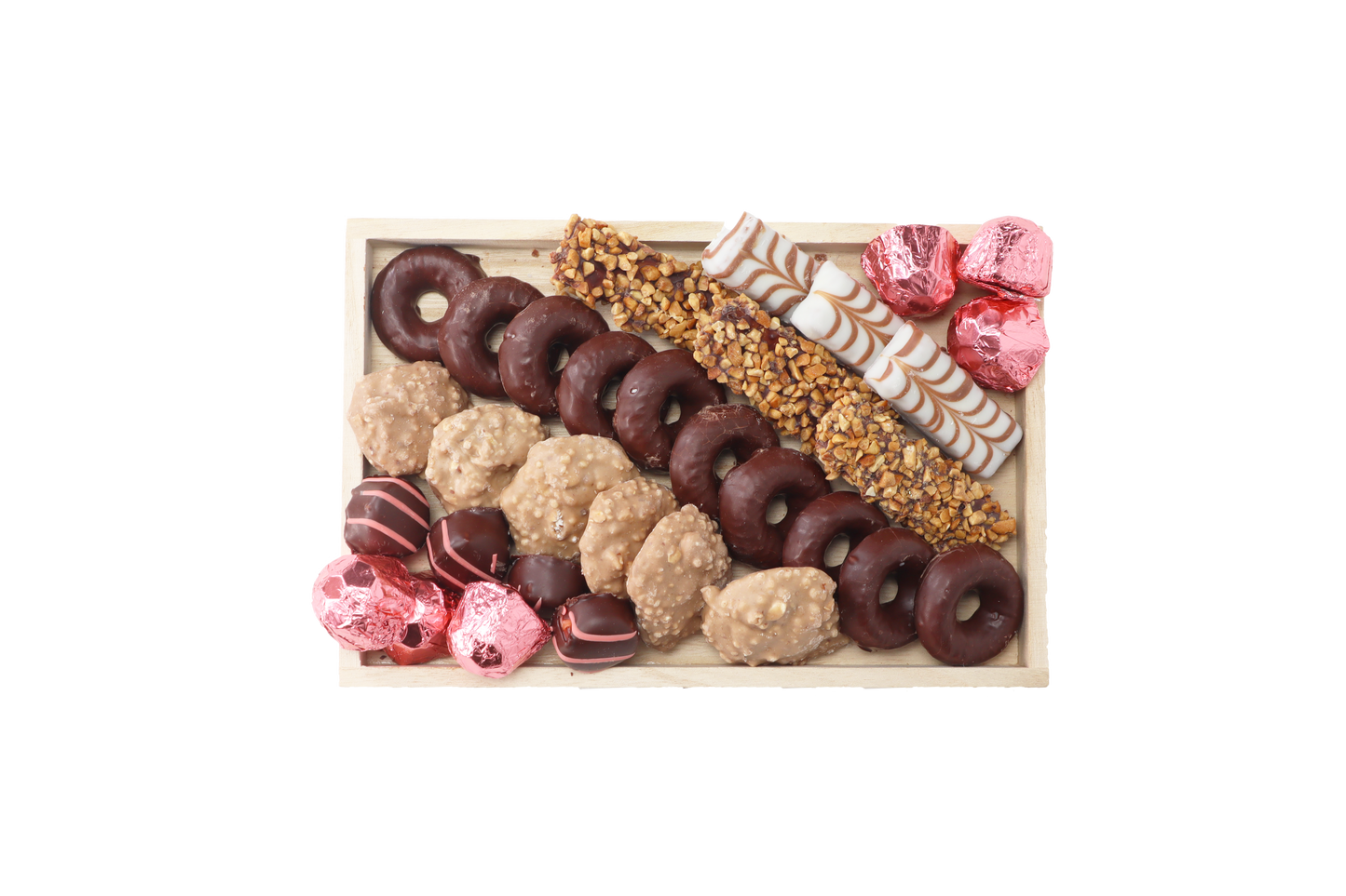 Small Pink Ribbon Chocolate Deluxe Platter