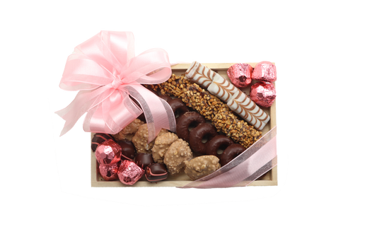 Small Pink Ribbon Chocolate Deluxe Platter