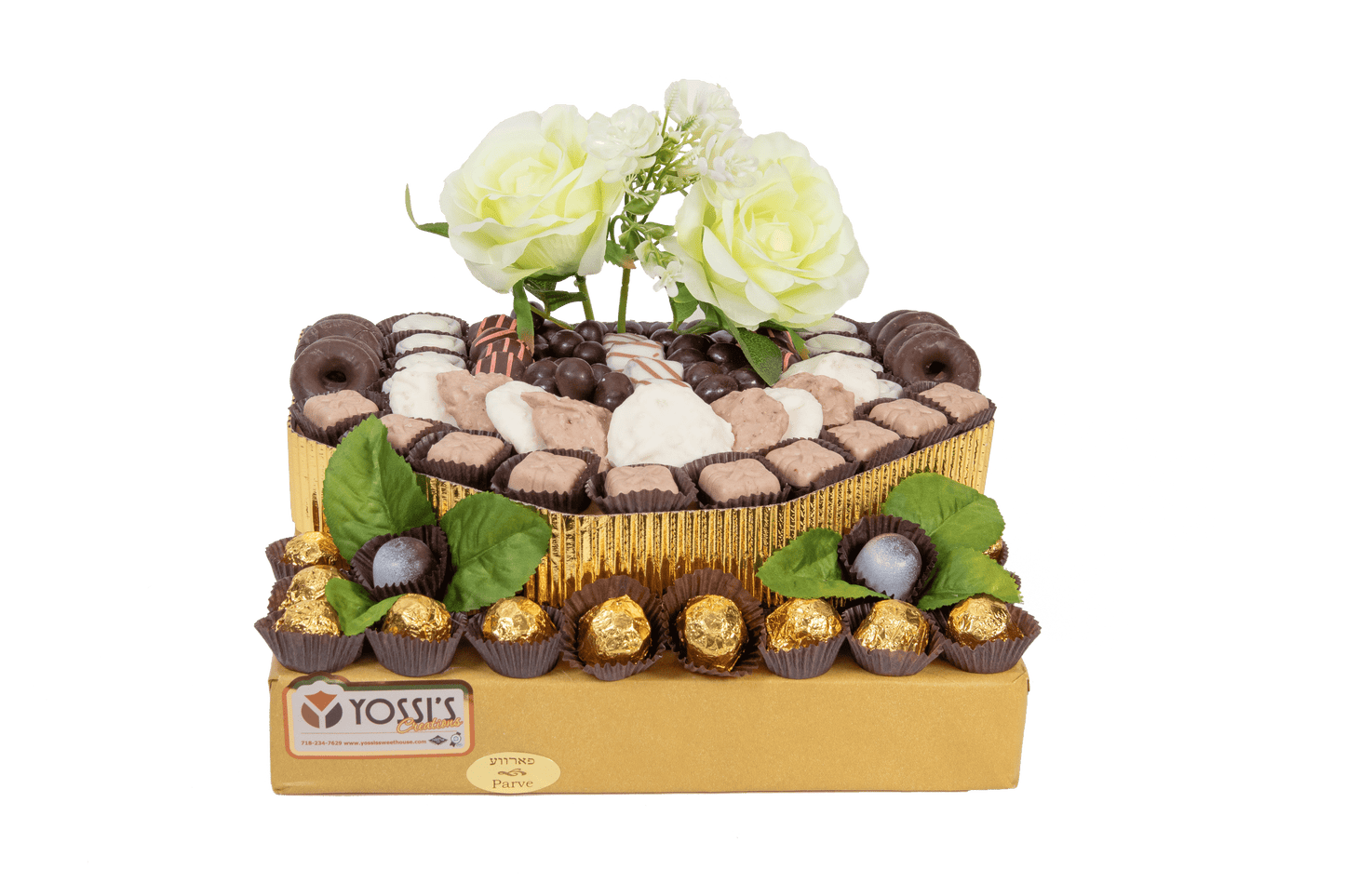 Golden Elegance Chocolate Display