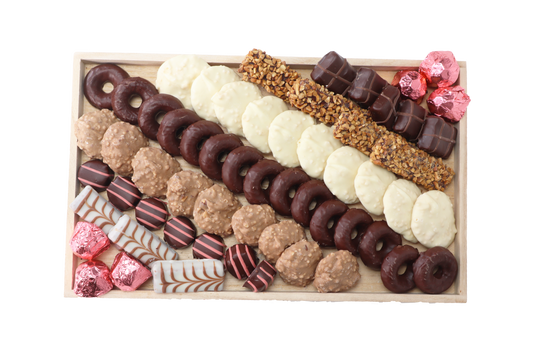 Large Pink Ribbon Chocolate Deluxe Platter