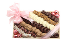 Large Pink Ribbon Chocolate Deluxe Platter