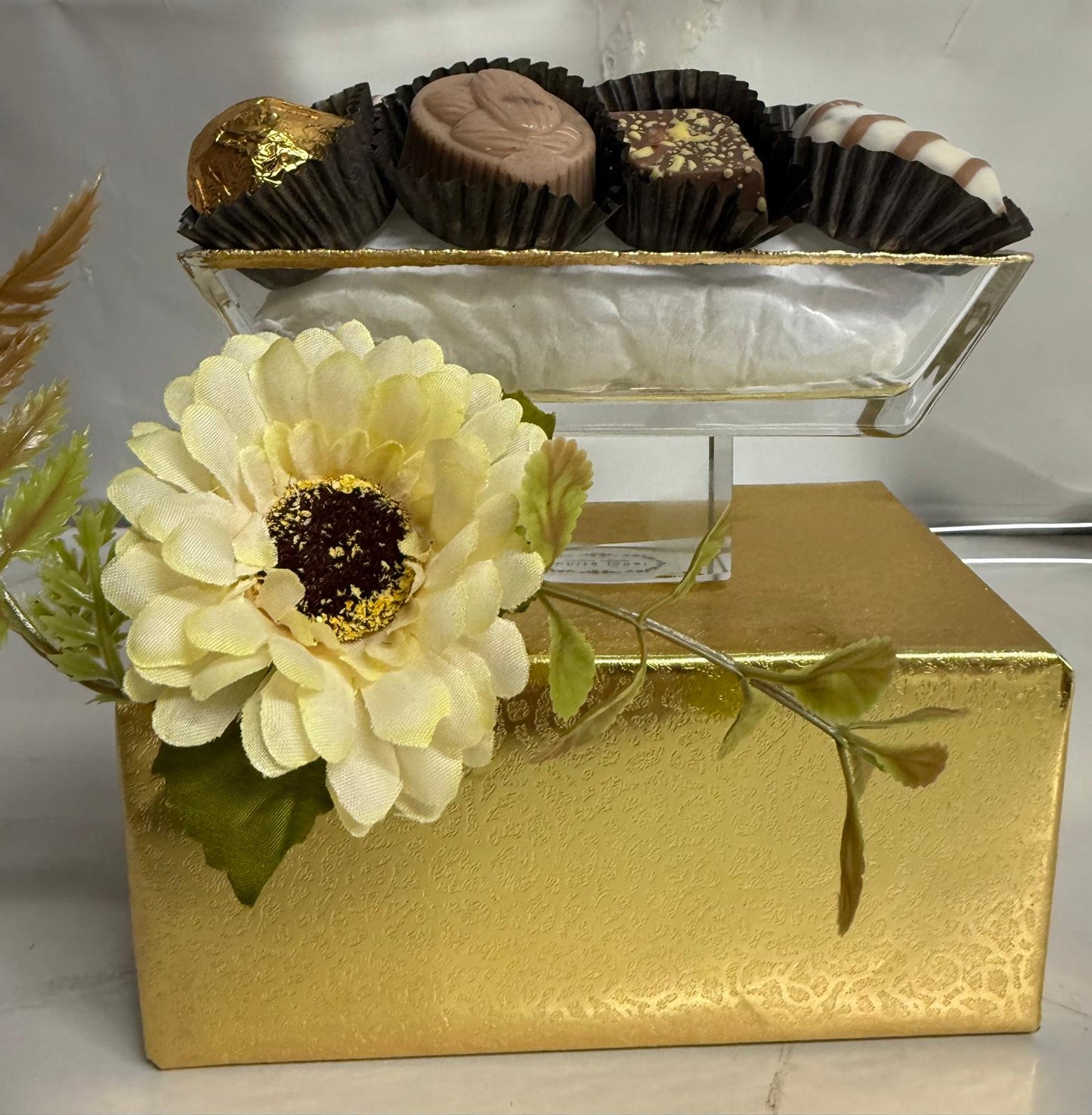 Golden Bloom Chocolate Delight