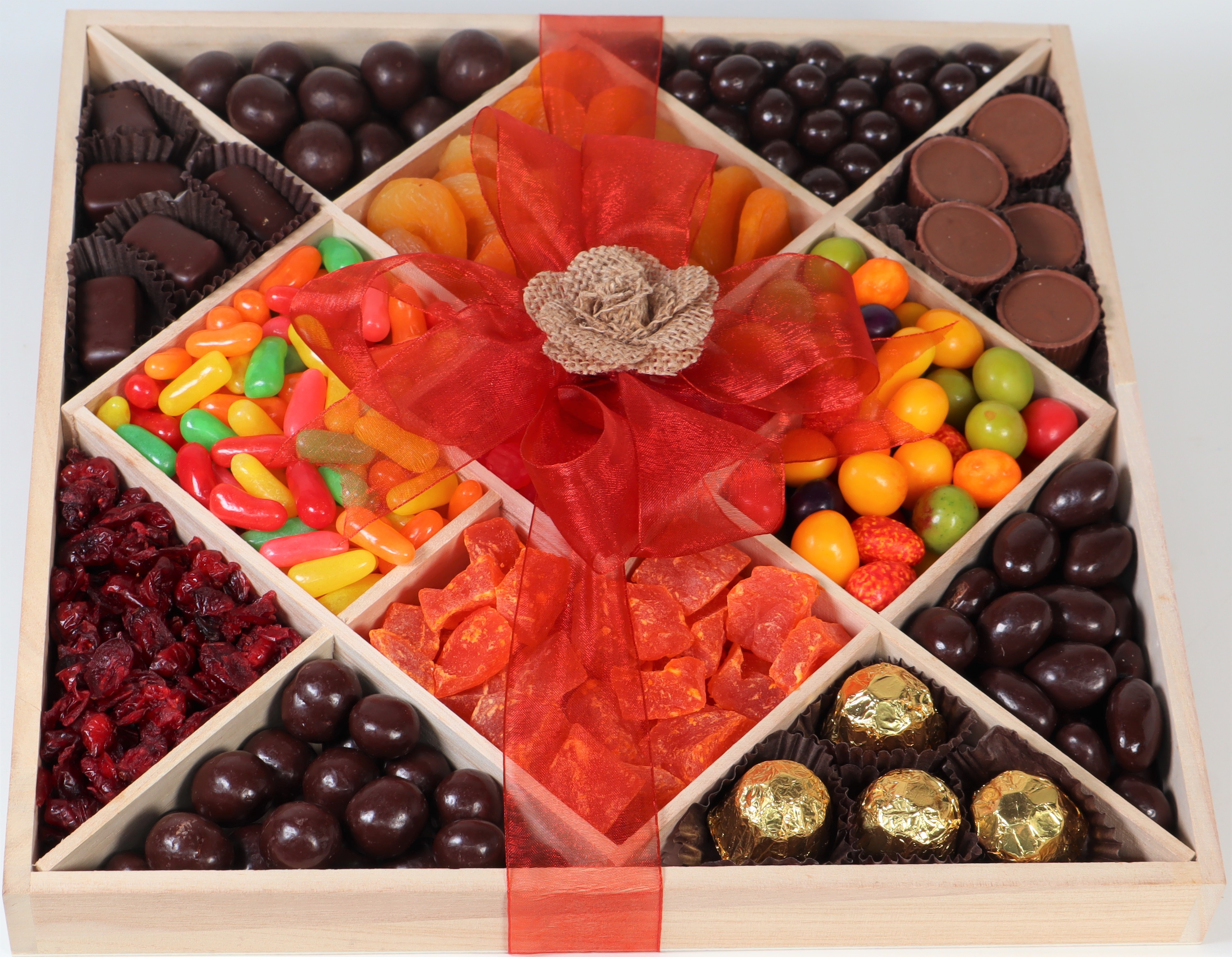 Candy Nuts & Choc. wooden platter 