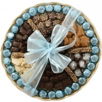 Blue Chocolate Platter (14")
