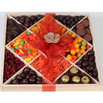 Candy Nuts & Choc. wooden platter 