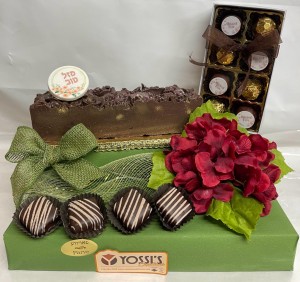 MAZEL TOV ROSES PRALINE LOG AND TRUFFLE SET